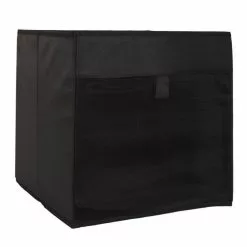 Paris Prix Panier à Linge Carré Pop Up 30cm Noir -Meuble Soldes B2CD 1036
