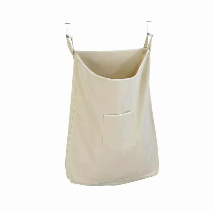 Wenko Panier à Linge à Suspendre Sur Porte Canguro - L. 52 X H. 81 Cm - Beige 2 Wenko Panier à Linge à Suspendre Sur Porte Canguro - L. 52 X H. 81 Cm - Beige – Image 2