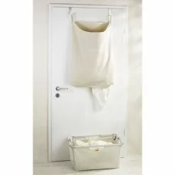 Wenko Panier à Linge à Suspendre Sur Porte Canguro - L. 52 X H. 81 Cm - Beige 6 Wenko Panier à Linge à Suspendre Sur Porte Canguro - L. 52 X H. 81 Cm - Beige -Meuble Soldes B2CD 1069