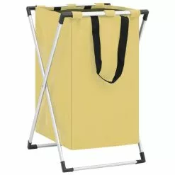 VIDAXL Trieuse A Linge Creme -Meuble Soldes B2CD 1108