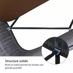 HOMCOM Panier à Linge Corbeille à Linge 2 Bacs Bambou Pliable Couvercle Poignée Sac Amovible En Toile Gris -Meuble Soldes B2CD 1138