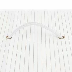 VIDAXL Panier A Linge Bambou Blanc 72 L -Meuble Soldes B2CD 1148
