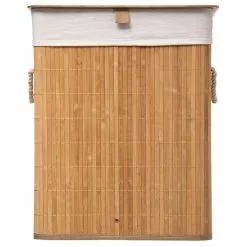 ATMOSPHERA Panier à Linge Bambou Naturel -Meuble Soldes B2CD 1151