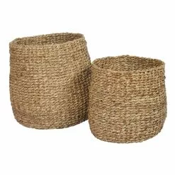 Rendez Vous Déco Panier Rico Tressé Rond (lot De 2)