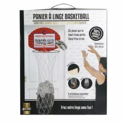 Paris Prix Panier à Linge Basketball 40cm Rouge -Meuble Soldes B2CD 1193
