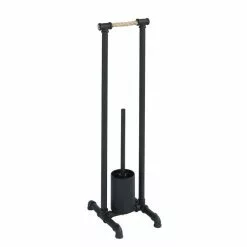 Meuble Soldes 24 Wenko Valet WC Indus Osuna - H. 77 Cm - Noir
