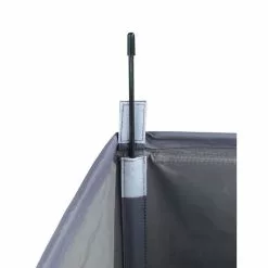 Wenko Panier à Linge 3 Compartiments - L. 56 Cm - Gris -Meuble Soldes B2CD 1215