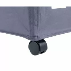 Wenko Panier à Linge 3 Compartiments - L. 56 Cm - Gris -Meuble Soldes B2CD 1216