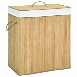VIDAXL Panier A Linge Bambou 100 L