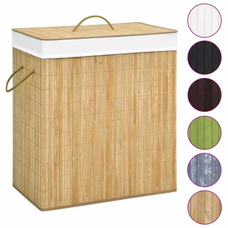 VIDAXL Panier A Linge Bambou 100 L 2 VIDAXL Panier A Linge Bambou 100 L â Image 2
