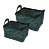 Paris Prix Lot De 2 Panières Rectangles Velvet 32cm Vert Foncé