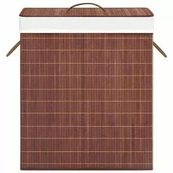 VIDAXL Panier A Linge Bambou Marron 100 L -Meuble Soldes B2CD 1250