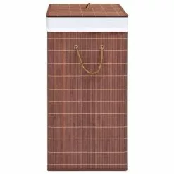 VIDAXL Panier A Linge Bambou Marron 100 L -Meuble Soldes B2CD 1251