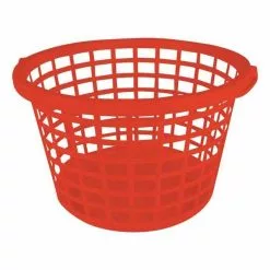 Paris Prix Corbeille à Linge Plastique 46cm Rouge