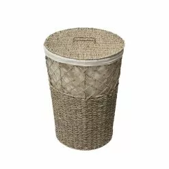 ATMOSPHERA Panier à Linge 41L Rond Seagrass