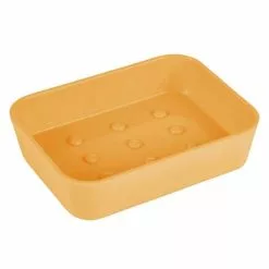 Paris Prix Porte Savon Soft Touch Vitamine 12cm Ocre