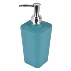 Paris Prix Distributeur De Savon Soft Touch Vitamine II 17cm Bleu Canard