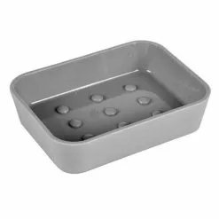 Paris Prix Porte Savon Soft Touch Vitamine II 12cm Anthracite