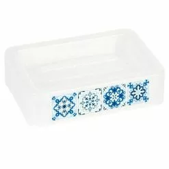 Paris Prix Porte Savon Imprimé Tiles 12cm Blanc