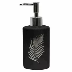 Paris Prix Distributeur De Savon Imprimé Orbella 17cm Noir & Argent