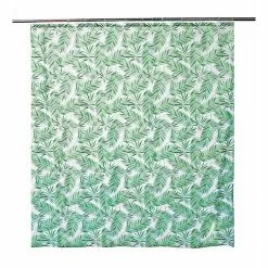 ALLIBERT Rideau De Douche Tropical OURAL - 180 X 200 Cm - Blanc