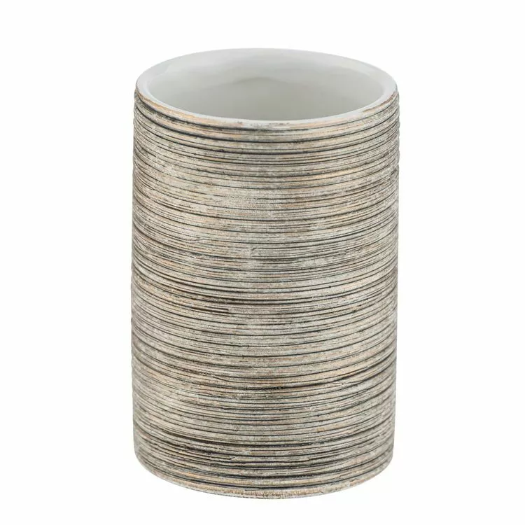 Wenko Gobelet Design Naturel En Relief Fedio - Beige 1 Wenko Gobelet Design Naturel En Relief Fedio - Beige