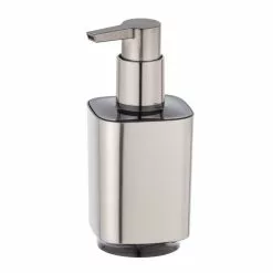 Wenko Distributeur De Savon Carré Design Auron - Argent Chromé