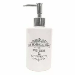 Paris Prix Distributeur De Savon Vintage 17cm Blanc