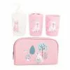 Paris Prix Set 4 Accessoires Salle De Bain Enfant Chaton Rose