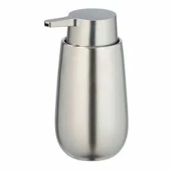 Wenko Distributeur De Savon Design Mat Badi - Argent Chromé