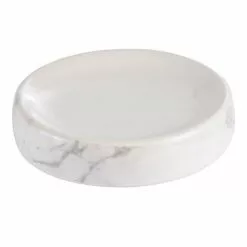 Paris Prix Porte Savon En Céramique Effet Marbre 11cm Blanc