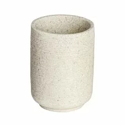 Wenko Gobelet De Salle De Bain Design Naturel En Relief Goa - Beige