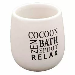 Paris Prix Gobelet De Salle De Bain Tikal 9cm Blanc