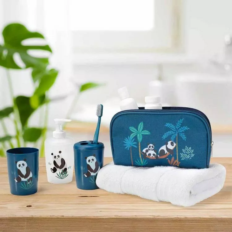 Paris Prix Set 4 Accessoires Salle De Bain Enfant Petit Panda Bleu 3 Paris Prix Set 4 Accessoires Salle De Bain Enfant Petit Panda Bleu â Image 3