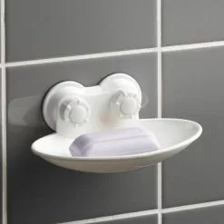 Paris Prix Porte Savon En Plastique Ventouse 15cm Blanc