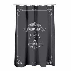 Paris Prix Rideau De Douche Vintage 180x200cm Anthracite