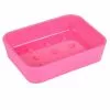 Paris Prix Porte Savon Soft Touch Vitamine II 12cm Fuchsia