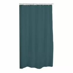 Paris Prix Rideau De Douche PEVA Vitamine II 180x200cm Bleu Canard