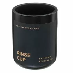 Instant D'O Gobelet De Salle De Bain Design Black - Noir