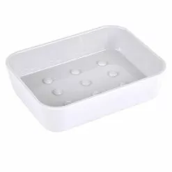 Paris Prix Porte Savon Soft Touch Vitamine II 12cm Blanc