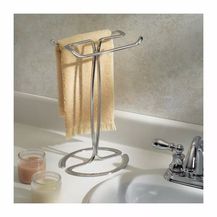 INTERDESIGN Porte-serviettes De Main Sur Pieds En Acier 3 INTERDESIGN Porte-serviettes De Main Sur Pieds En Acier – Image 3