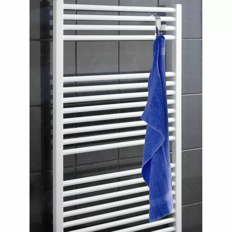 Wenko 2 Crochets Pour Radiateurs Sèche-serviettes - Gris Chromé 2 Wenko 2 Crochets Pour Radiateurs Sèche-serviettes - Gris Chromé – Image 2