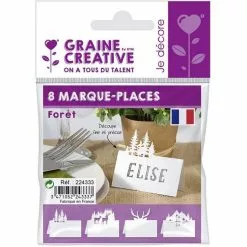 Graine Créative Marque Places Pour Table De Noël - Forêt