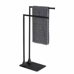 Wenko Porte-serviette Indus Hella - L. 43 X H. 78 Cm - Noir