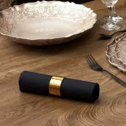 Paris Prix Lot De 4 Ronds De Serviettes Royal 11cm Or -Meuble Soldes B2CD 1847