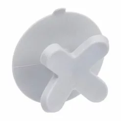 Paris Prix Crochet Ventouse Vitamine II 6cm Gris Clair