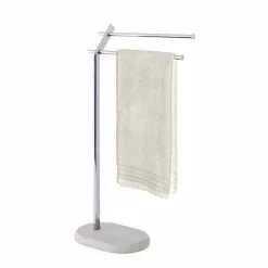Wenko Porte-serviettes En Inox Design Nature Puro - L. 44 X H. 79 Cm - Gris
