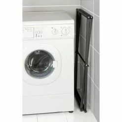 Wenko Porte-serviettes Pliable Indus Lava - L. 53 X H. 80 Cm - Noir -Meuble Soldes B2CD 1919