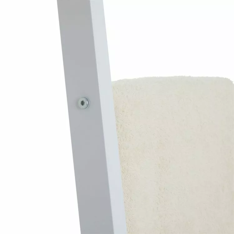 IDIMEX Echelle BERTOLA Porte-serviette Avec 4 Barreaux, En Métal Laqué Blanc 5 IDIMEX Echelle BERTOLA Porte-serviette Avec 4 Barreaux, En Métal Laqué Blanc – Image 5