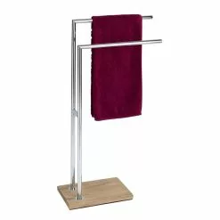 Wenko Porte Serviettes Scandi Marla - L. 45 X H. 82 Cm - Marron -Meuble Soldes B2CD 2005